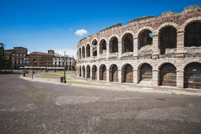 Verona, Italy - Arena and Palazzo Barbieri