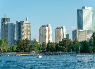 Austria, Vienna, Danube, little boats, Group Tour