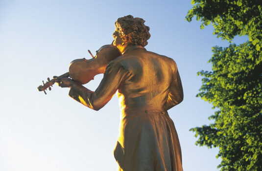 Vienna, Austria - Monument of Johann Strauss
