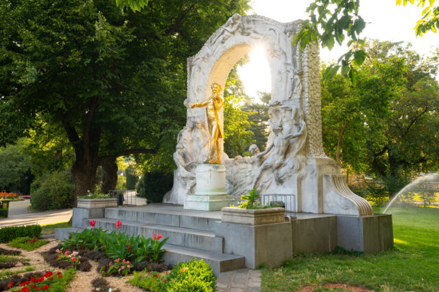 Vienna, Austria - Monument of Johann Strauss