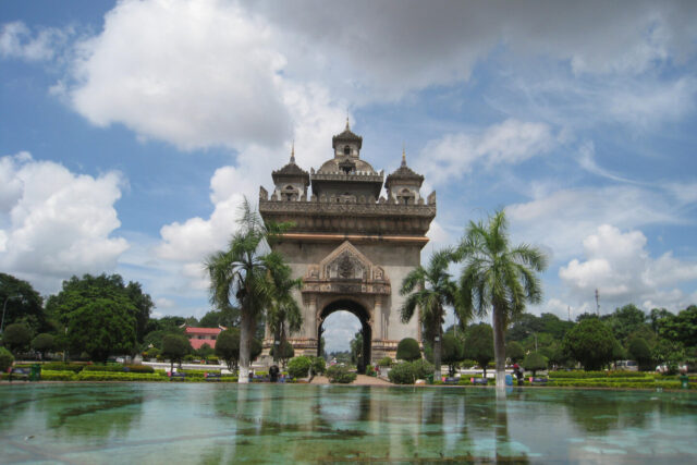 Laos, Vientiane, Patuxai Arch