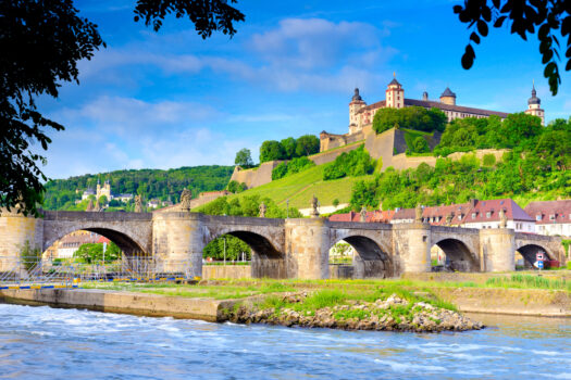 Marienberg Castle overlooking the banks of the river Main