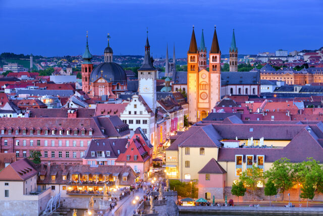 Germany, Lower Franconia, Würzburg, City Centre, Cathedral