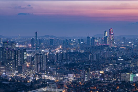 Aerial view of Namsan