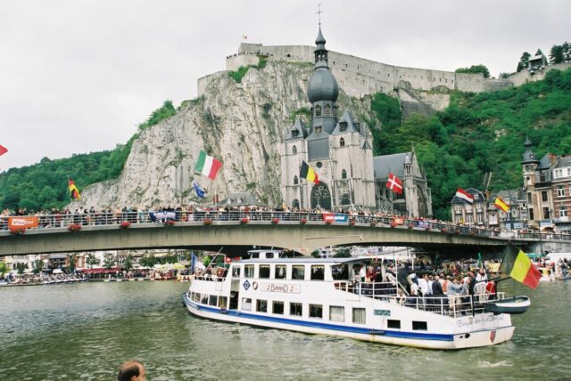Dinant - boat and citadel