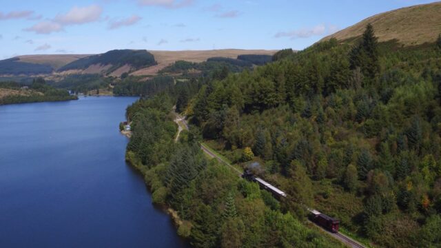 Mountain Railway, Aerial view