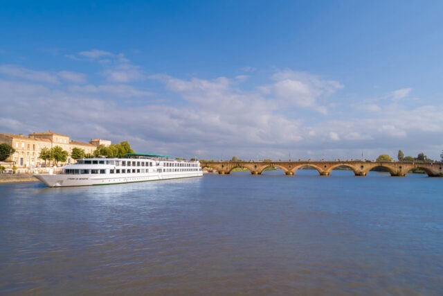Boat, Cruising, Bridge, River