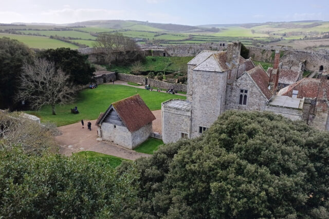 View from the Keep over Carisbrooke Castle