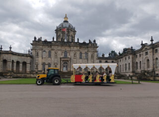 The Kelly Car outside Castle Howard