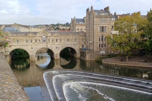 River Avon and Pulteney Bridge in Bath
