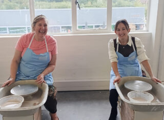The new Potters Claire & Charlotte at World of Wedgwood