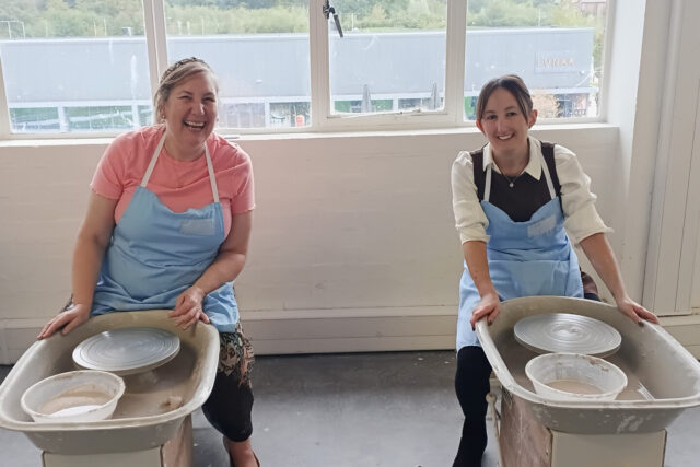 The new Potters Claire & Charlotte at World of Wedgwood