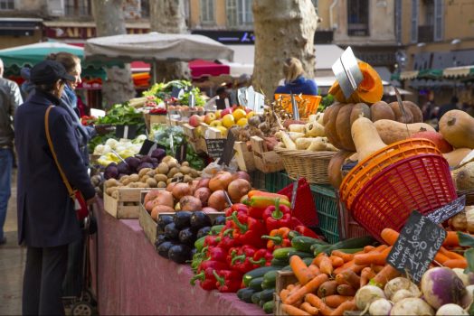 France, Provence, Aix-en-provence, food market, group tour, group travel, © S. Spiteri