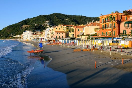 Alassio, Italy - Alassio town and coastline