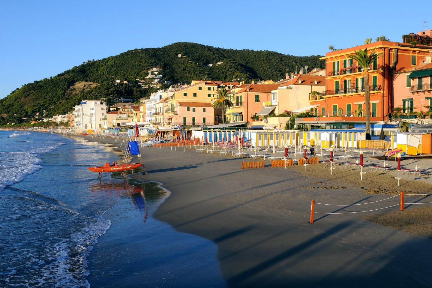Alassio, Italy - Alassio town and coastline