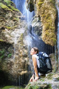Germany, Bavaria, Ammergau Alps, Walking, Hiking, Rambling, Group Travel, waterfalls, schleierfaelle, meditation trail, © Ammergauer Alpen GmbH, Oberammergau Tourismus. Photo Judith Kunz