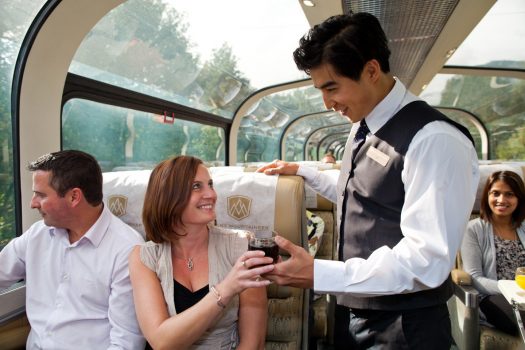 Attentive service in GoldLeaf Service ©Rocky Mountaineer