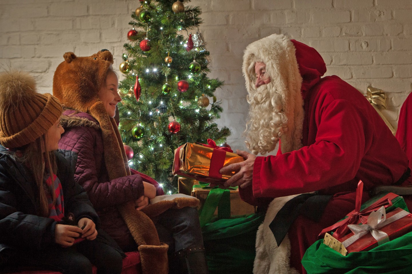 Beamish Open Air Museum, north of England - Meet Father christmas in his cosy fireside grotto