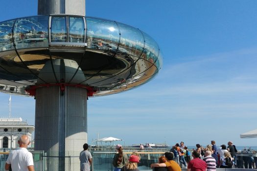 British Airways i360, Brighton - Boarding Deck with Pod (