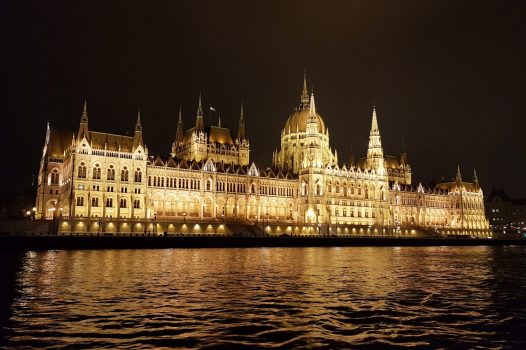 Hungarian Parliament, on the Danube in Budapest