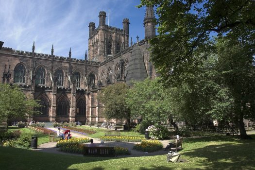 Chester - Cathedral and gardens