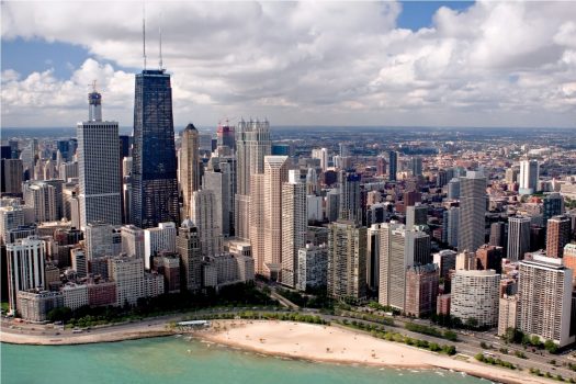 USA, US city break, Illinois, Chicago, Hancock Tower