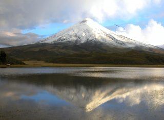 Cotopaxi Languna de Limpiopungo al fondo volcan Cotopaxi, Equador