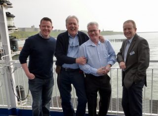 DFDS, KIng Seaways Fam Trip - Mark Henderson (DFDS), Chris Wales (CTA), Martin Slater (Greatdays) & Stuart Duddy (DFDS)