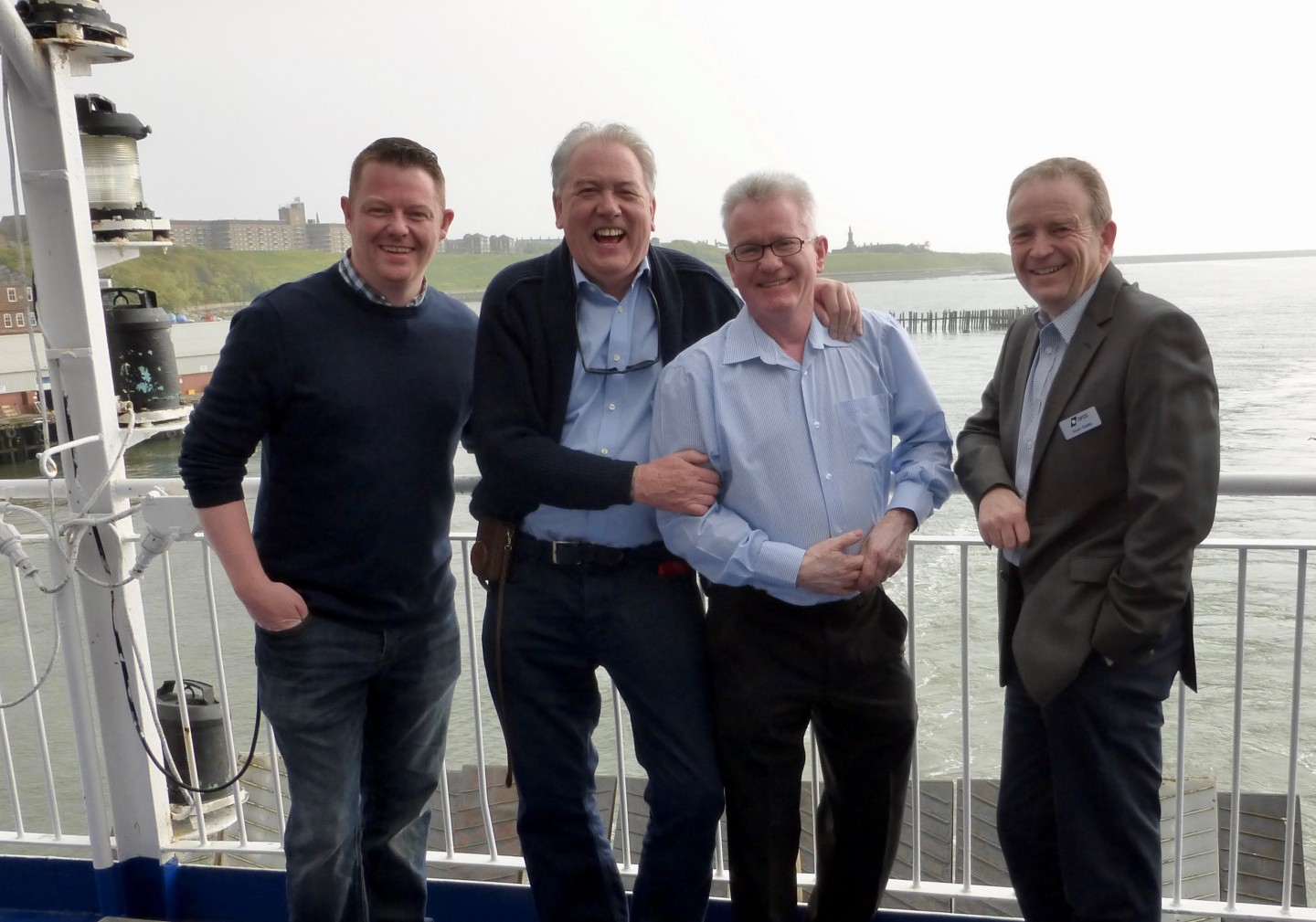 DFDS, KIng Seaways Fam Trip - Mark Henderson (DFDS), Chris Wales (CTA), Martin Slater (Greatdays) & Stuart Duddy (DFDS)