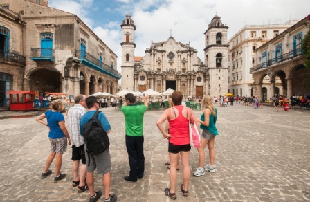 Group Travel to Havana in Cuba are sightseeing