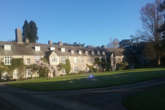 The bedrooms from the outside at Dartington Hall