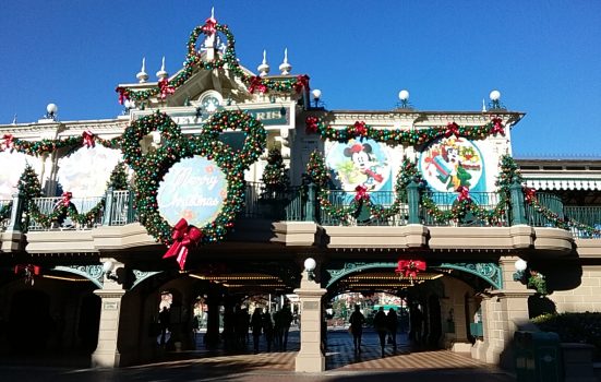 Disney Entrance at Christmas