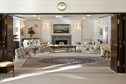 Drawing Room on The Royal Yacht Britannia, Edinburgh, Scotland © Marc Millar