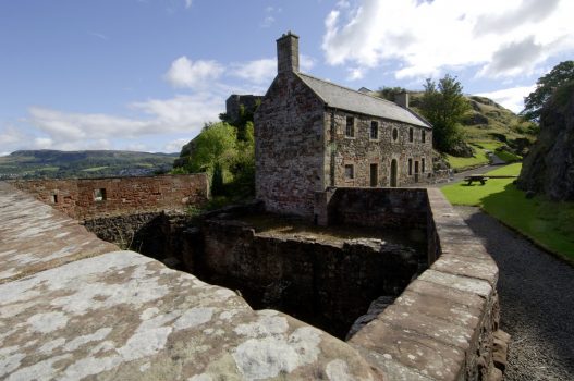 Dumbarton castle and view ©Historic Scotland