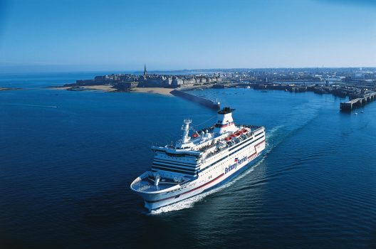 The Bretagne leaving St Malo