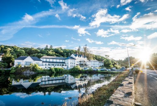 Eccles Hotel, Glengarriff, Co. Cork, Ireland - Hotel in sunlight