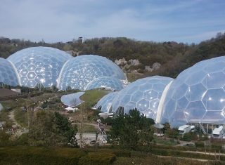 The biomes at the Eden Project