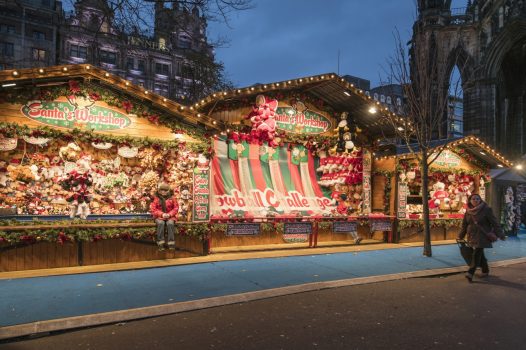 Edinburgh Castle and Christmas Market
