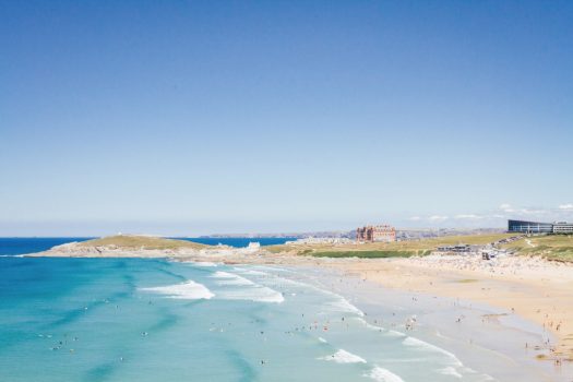 Esplanade Hotel, Newquay - View of the beach