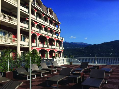 Exterior of Hotel Splendid, Baveno, Lake Maggiore