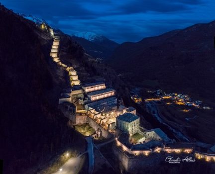 Fortezza di Fenestrelle, Piedmont, Italy - At night © ARCHIVE Association of San Carlo Onlus Project - Fenestrelle Fortress - Photo by Claudio Allais