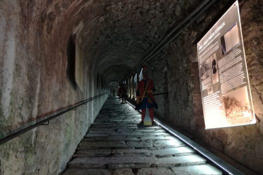 Fortress of Fenestrelle, Covered Stairway © ARCHIVE Association of San Carlo Onlus Project - Fenestrelle Fortress - Photo by Claudio Allais