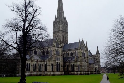 Front of Salisbury Cathedral - FAM TRIP