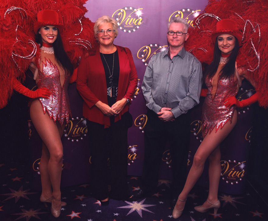 Gina and Martin with Viva Showgirls