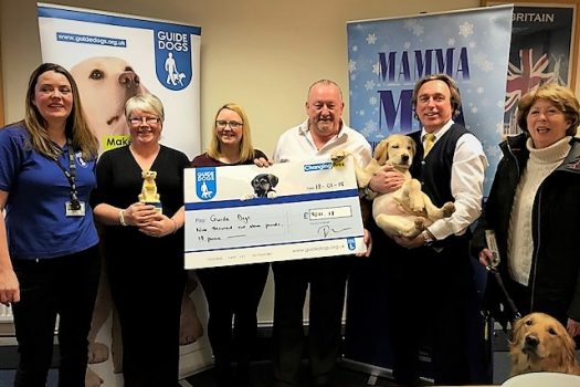 Guide Dogs for the Blind - Presenting donations cheque (02)jpg