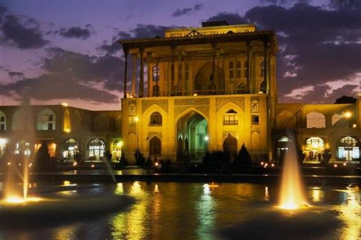 Iran, Isfahan, Ali Qapu palace, Esfahan, Imam square (NCN)