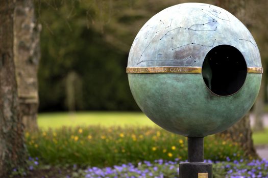 Irish National Stud & Gardens, Co Kildare, Ireland - Sea of Stars Sculpture as unveiled by HH Queen Elizabeth II