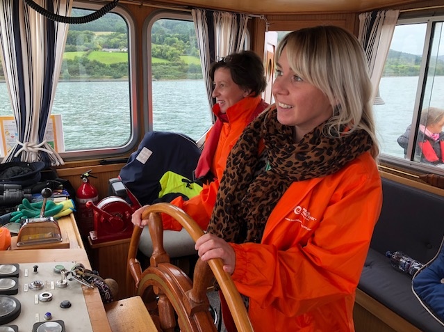 Katharine on the Carlingford boat trip - Louth Adventures (NCN)