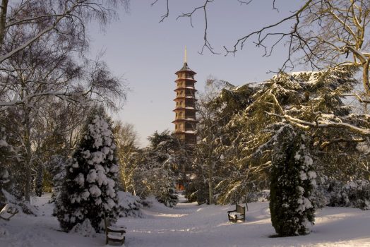 Kew Gardens, London -Pagoda in Winter ©citycruises.com