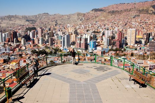 Sunny view of La Paz in Bolivia